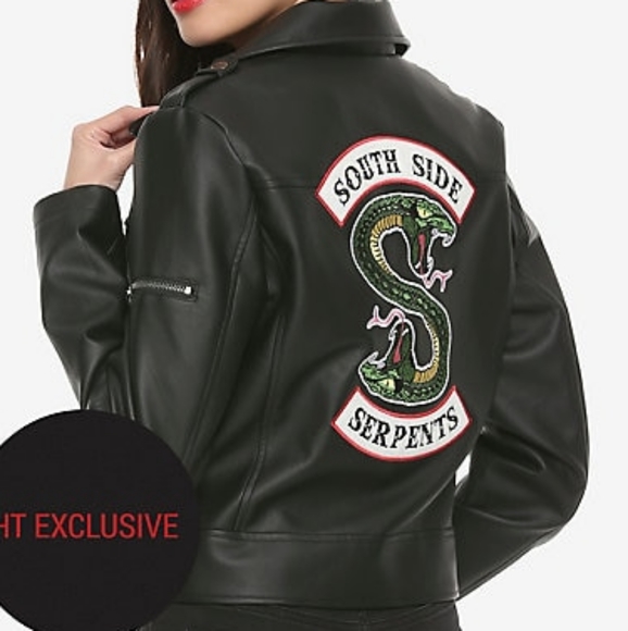 Hot Topic Jackets & Blazers - Hot Topic Riverdale Southside Serpent Biker Jacket